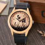 MONTRE -BRACELET EN BOIS IMITATION CERF-UNISEXE - BOSSOUASHOP