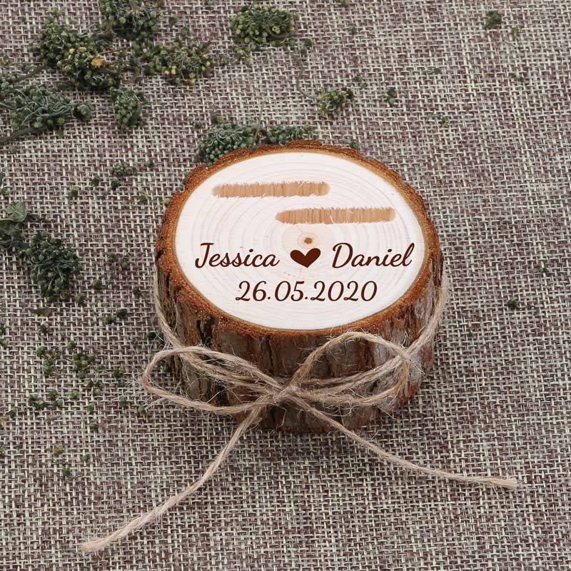 BOITE A BIJOUX RUSTIQUE EN BOIS (idéal fiançailles) - BOSSOUASHOP