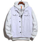 VESTE EN JEAN BICOLORE