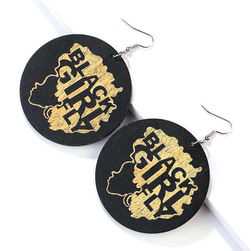ETHNIC WOODEN EARRINGS
