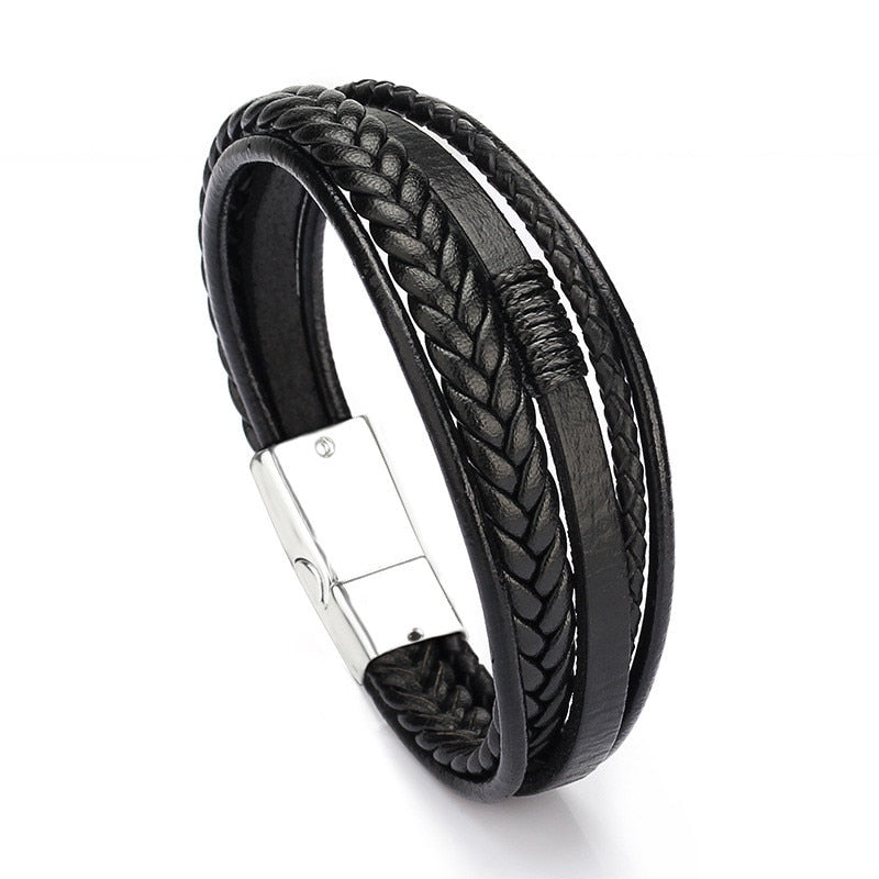 UNISEX GENUINE LEATHER FASHION BRACELET 