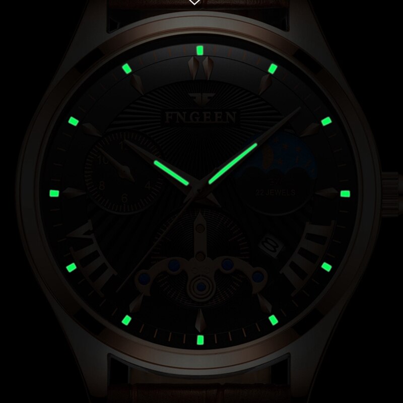 MONTRE À QUARTZ AVEC CADRAN LUMINEUX