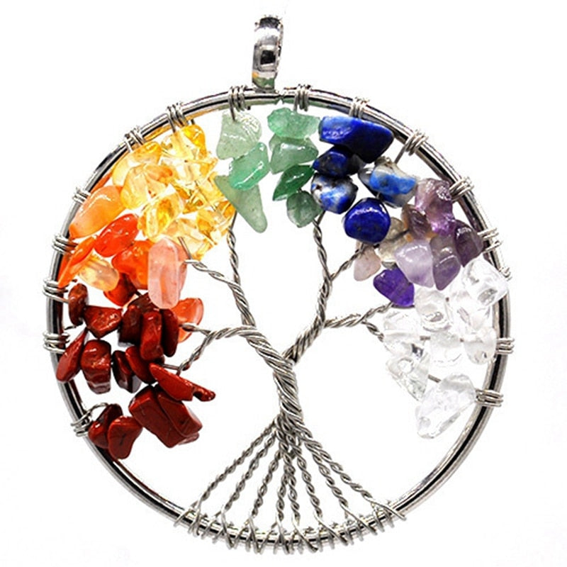 COLLIERS AVEC PENDENTIF EN PIERRES NATURELLES