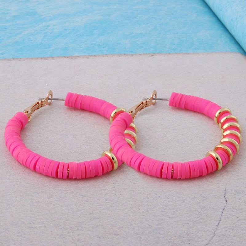 BOUCLES D'OREILLES EN ARGILE DOUCE