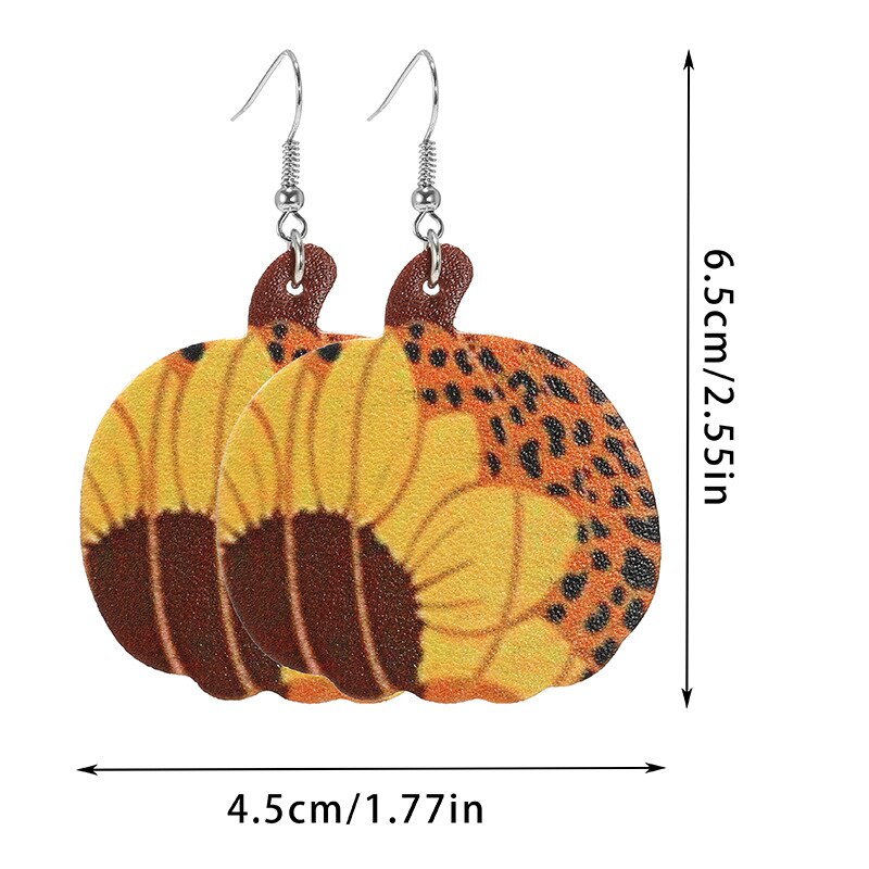 BOUCLES D'OREILLES EN CUIR D'ÉRABLE