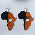 HEART-SHAPED WOODEN EARRINGS 