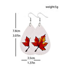 MAPLE LEATHER EARRINGS