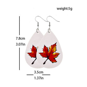 MAPLE LEATHER EARRINGS