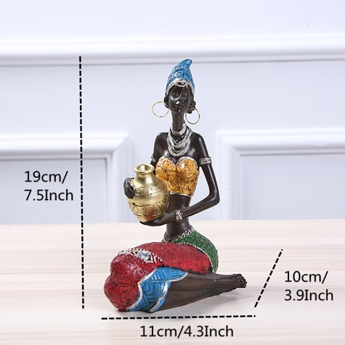 FIGURINE VINTAGE  DE STYLE ETHNIQUE
