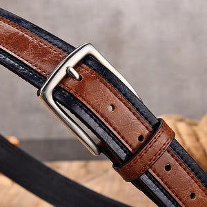 CEINTURE DE STYLISTE EN CUIR PU POUR HOMMES