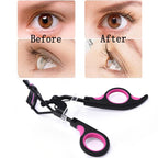 FROSTED HANDLE EYELASH TWEEZERS 