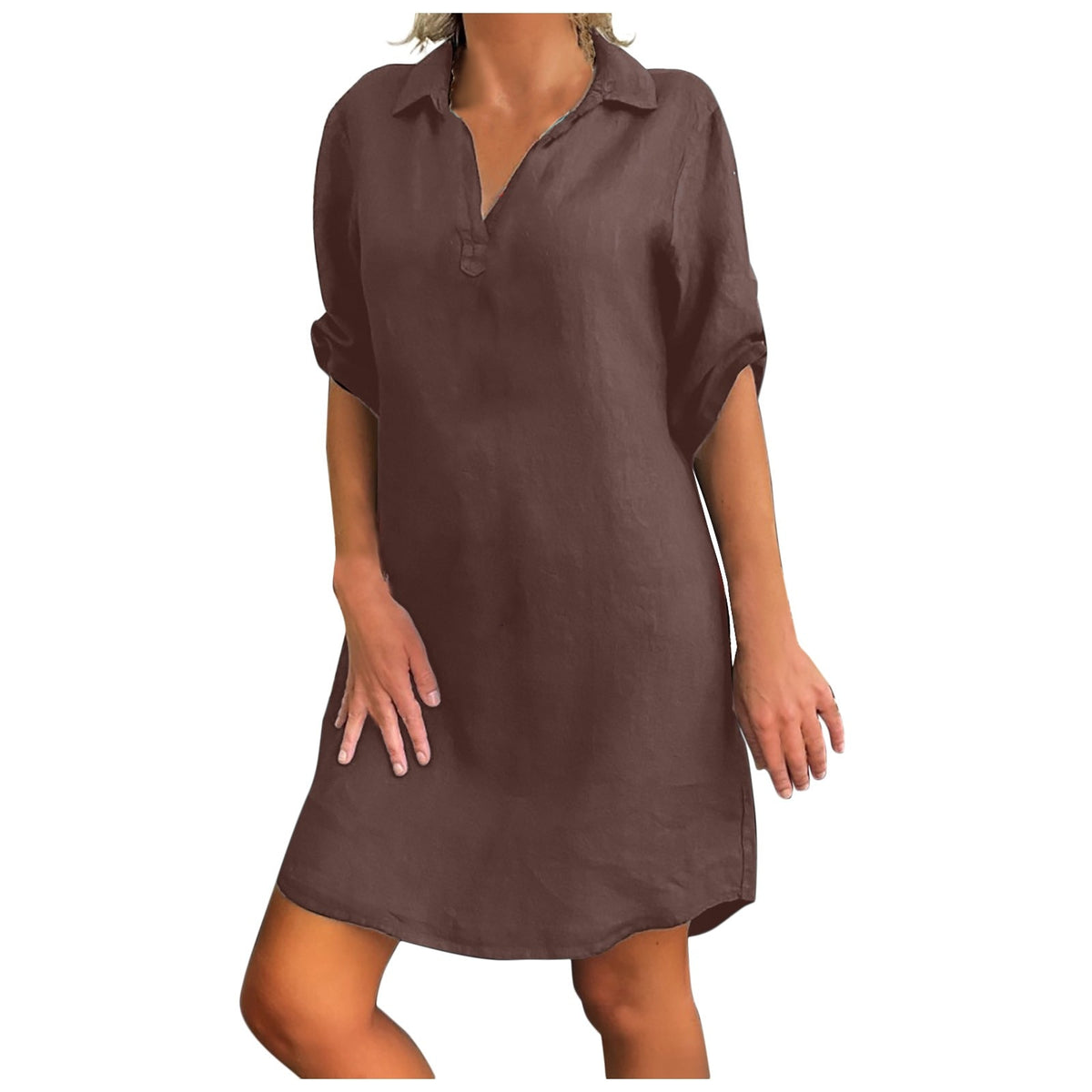CHEMISE LONGUE EN LIN ET COTON - BOSSOUASHOP