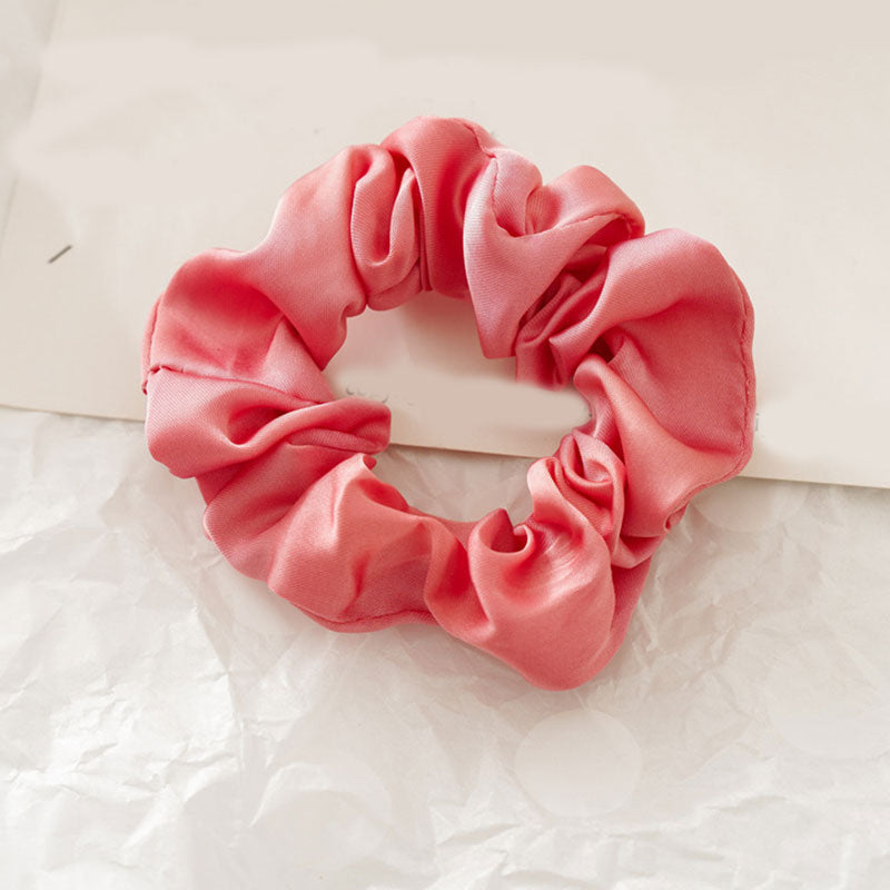 SCRUNCHIE EN SOIE FAIT A LA MAIN - BOSSOUASHOP