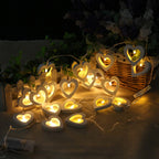 GUIRLANDE 10 LUMIÈRES EN BOIS