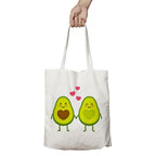 AVOCADO PRINTED CANVAS HANDBAG 