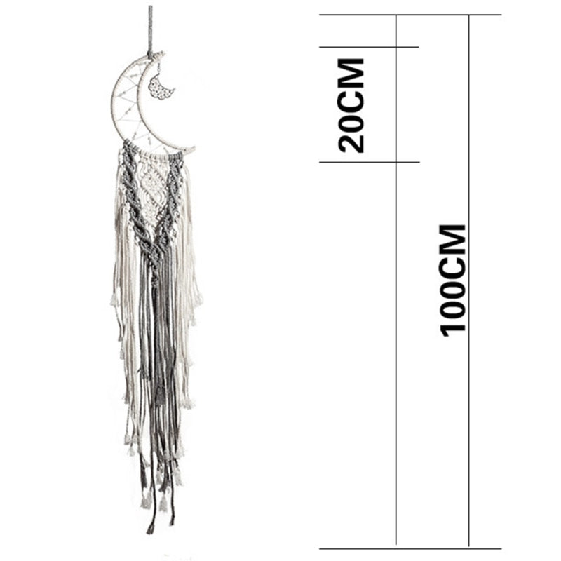 TAPISSERIE MURALE SUSPENDUE EN MACRAMÉ. STYLE BOHO. FAIT A LA MAIN
