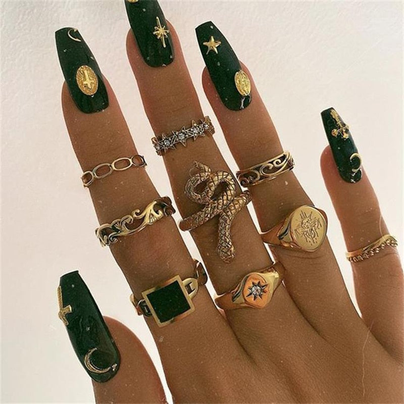 ENSEMBLE DE BAGUES BOHO