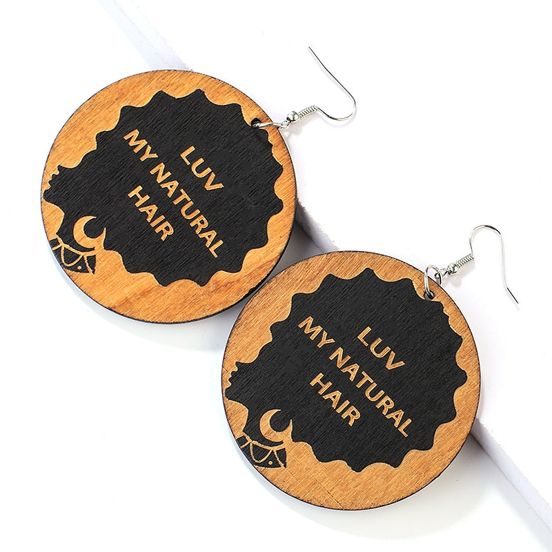 ETHNIC WOODEN EARRINGS