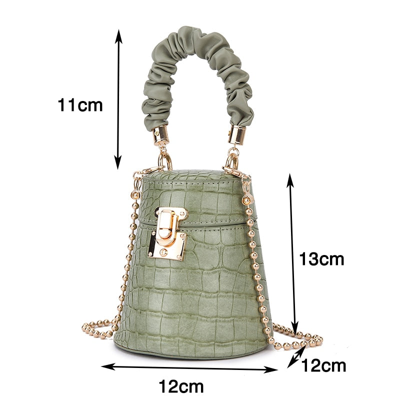 CROCODILE PATTERN HANDBAG 