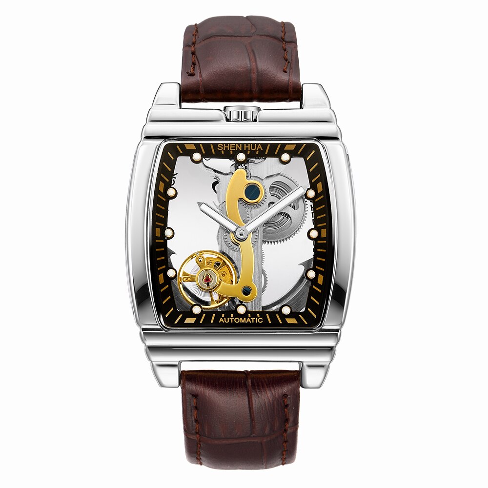 MONTRE MECANIQUE TRANSPARENTE ET AUTOMATIQUE POUR HOMMES - BOSSOUASHOP