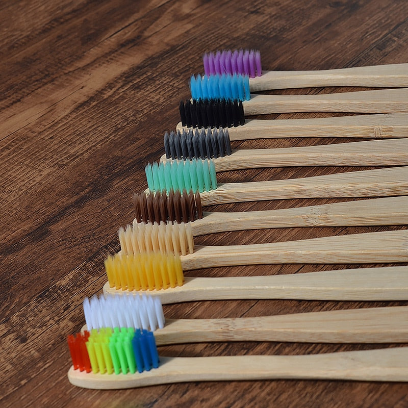 BROSSE A DENTS ÉCOLOGIQUE EN BAMBOU (10 pièces )