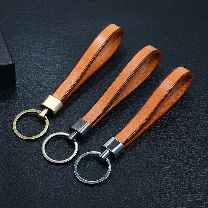 HANDMADE VINTAGE LEATHER KEY RING
