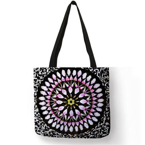 MANDALA FLOWER TOTE BAGS