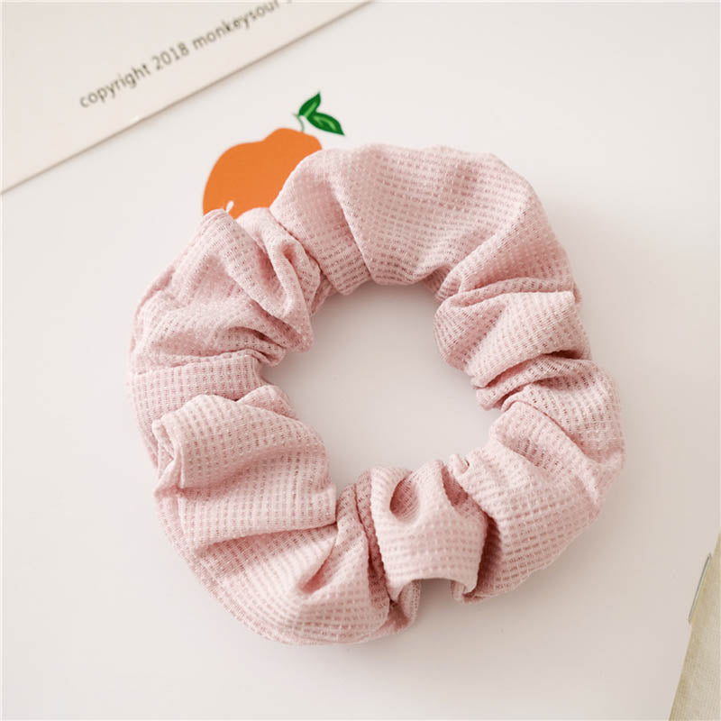 SCRUNCHIE EN SOIE FAIT A LA MAIN - BOSSOUASHOP