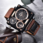 SPORTS QUARTZ WATCH WITH CANVAS STRAP FOR MEN 