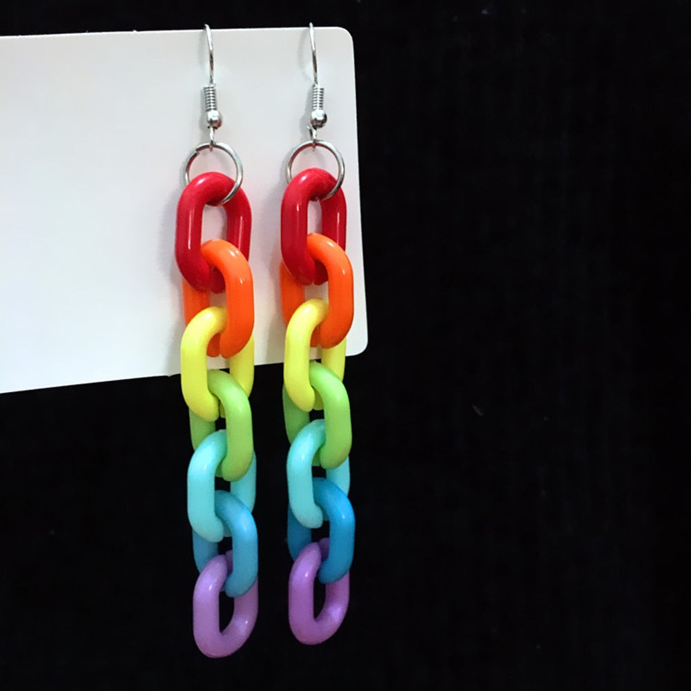 BOUCLES D'OREILLES À LONGUE CHAÎNE