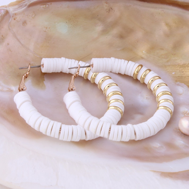 BOUCLES D'OREILLES EN ARGILE DOUCE