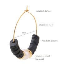 Charger l&#39;image dans la galerie, BOUCLES D&#39;OREILLES EN ARGILE DOUCE
