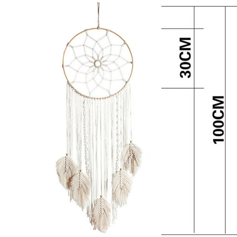 TAPISSERIE MURALE SUSPENDUE EN MACRAMÉ. STYLE BOHO. FAIT A LA MAIN