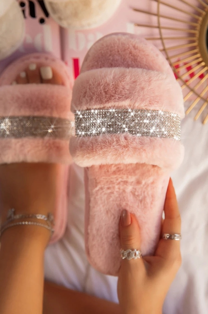 LUXURY FUR SLIPPERS
