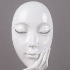 ABSTRACT RESIN MASK FIGURINES