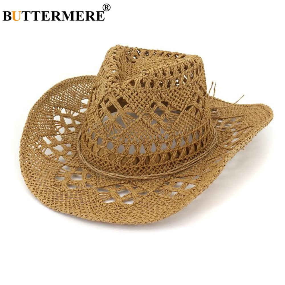 UNISEX STRAW COWBOY HAT