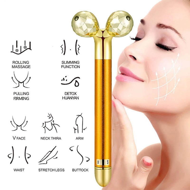 ROULEAU DE MASSAGE FACIAL VIBRANT