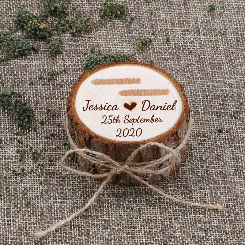 BOITE A BIJOUX RUSTIQUE EN BOIS (idéal fiançailles) - BOSSOUASHOP