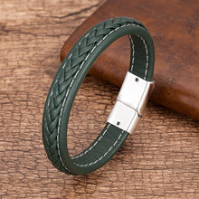 Load image into Gallery viewer, MEN&#39;S BRAIDED LEATHER BRACELET 
