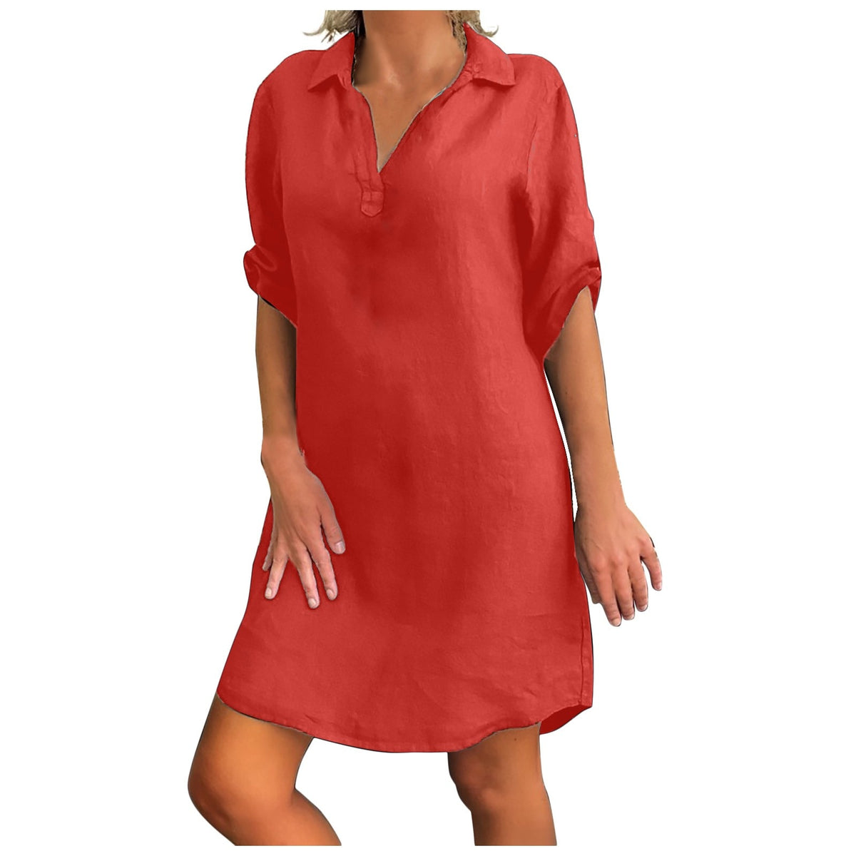 CHEMISE LONGUE EN LIN ET COTON - BOSSOUASHOP