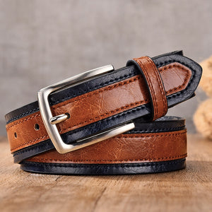 CEINTURE DE STYLISTE EN CUIR PU POUR HOMMES