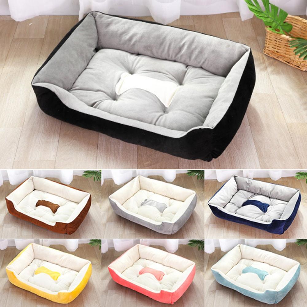 LIT EN PELUCHE IMPERMÉABLE POUR ANIMAUX DE COMPAGNIE