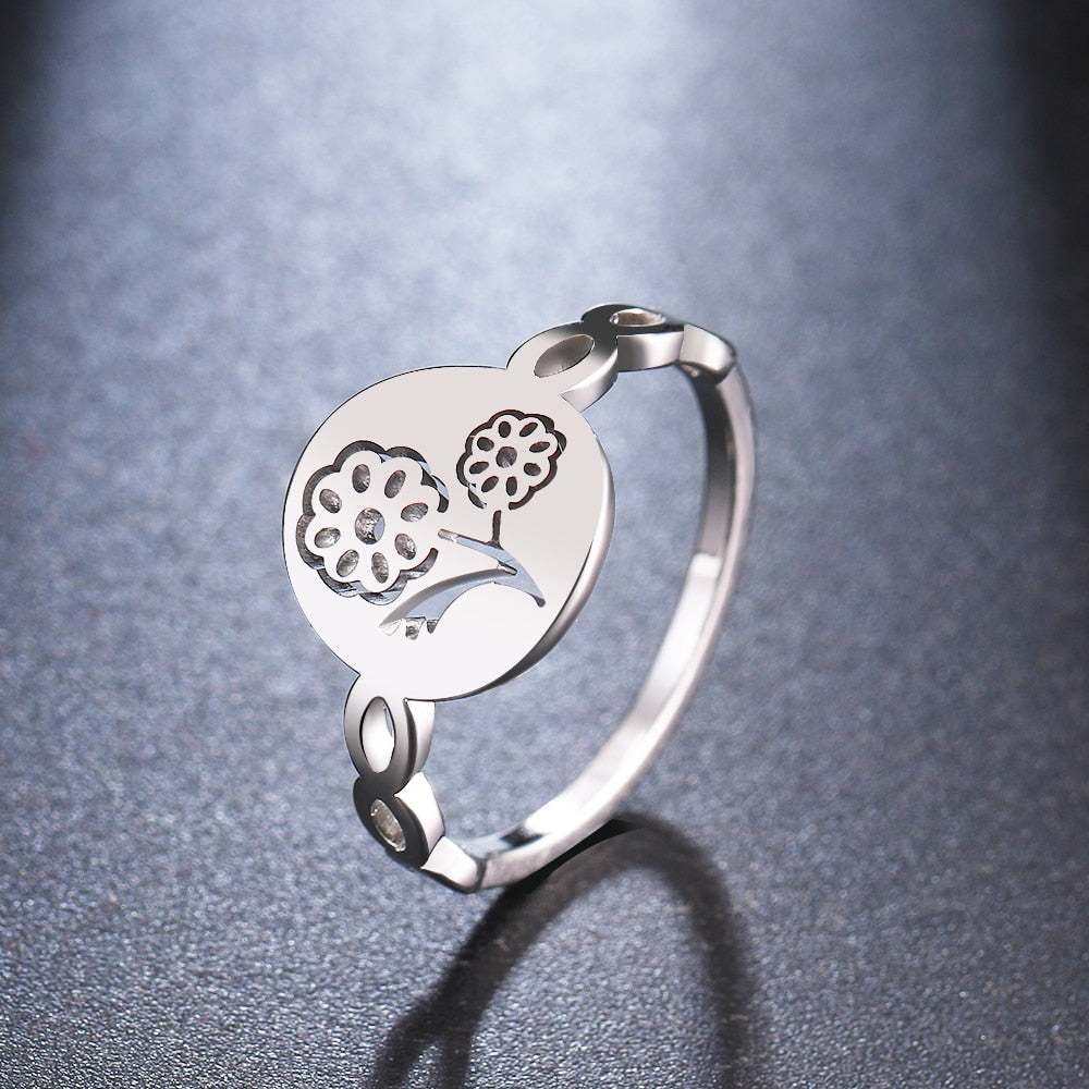 BAGUE EN ACIER INOXYDABLE POUR FEMMES