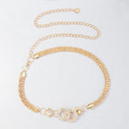CEINTURES EN MÉTAL À PAILLETTES VINTAGE POUR FEMMES