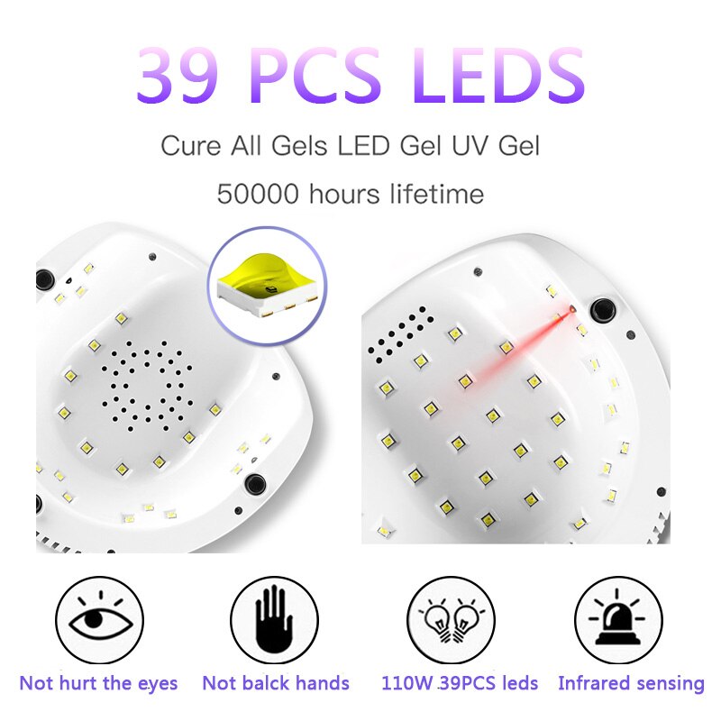 LAMPE SÈCHE-ONGLES UV LED 86W