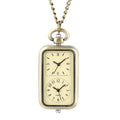RECTANGULAR BRONZE POCKET WATCH 