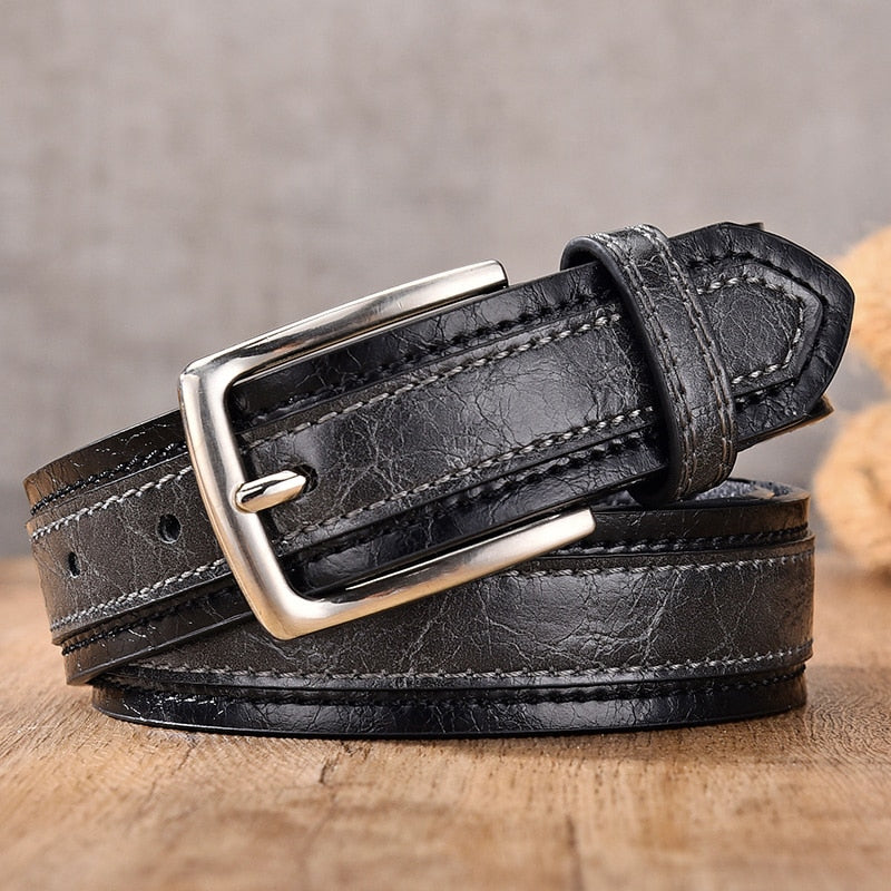 CEINTURE DE STYLISTE EN CUIR PU POUR HOMMES