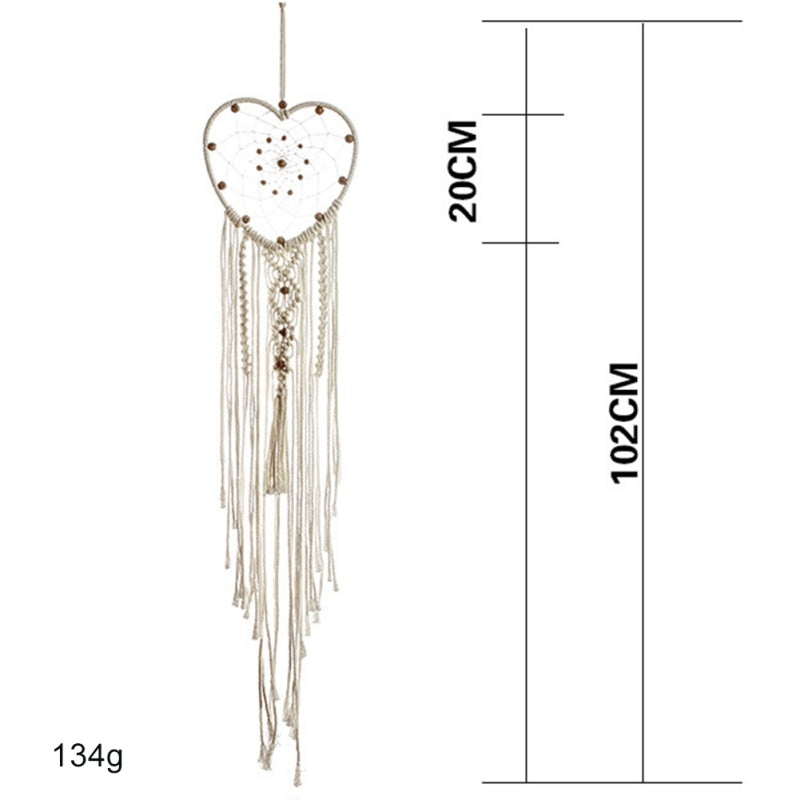 TAPISSERIE MURALE SUSPENDUE EN MACRAMÉ. STYLE BOHO. FAIT A LA MAIN