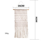 TAPISSERIE MURALE SUSPENDUE EN MACRAMÉ. STYLE BOHO. FAIT A LA MAIN