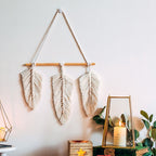 TAPISSERIE MURALE SUSPENDUE EN MACRAMÉ. STYLE BOHO. FAIT A LA MAIN